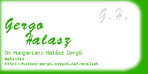 gergo halasz business card